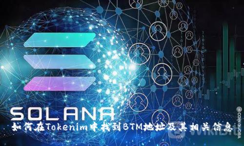 如何在Tokenim中找到BTM地址及其相关信息