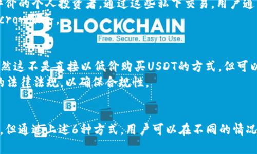   如何以低价获取USDT：6个有效渠道分析 / 
 guanjianci USDT, 低价币, 加密货币, OTC交易 /guanjianci 

引言
在加密货币的世界中，USDT作为一种稳定币，以其与美元的1:1挂钩而受到广泛应用。许多交易者和投资者都希望以一个比较低的价格购买USDT，以便在后续交易中获得更高的利润。但是，如何找到低价的USDT来源却是一个不容忽视的问题。在这篇文章中，我们将探讨6个有效的渠道，通过这些渠道，用户可以获得低价USDT。

1. OTC（场外交易）渠道
OTC交易指的是在交易所之外进行的加密货币交易。与传统的交易所相比，OTC能够提供更好的价格，特别是对大额交易者而言。许多OTC平台拥有大量的流动性，能够在不影响市场价格的情况下提供低价的USDT。而且，OTC交易通常还会提供更为私密的交易体验，降低了因为市场波动造成的影响。
用户在选择OTC交易时，应关注OTC平台的声誉及其交易方式。与此同时，应该考虑交易的隐私性与安全性，确保平台的交易资金安全。

2. 利用价格差套利
市场上不同交易所之间可能存在USDT价格的差异。精明的投资者可以通过同时在一个市场上买入，另一个市场上卖出，从中获利。这种套利策略需要投资者对市场有足够的敏锐度，以便迅速把握机会。
这种方式获得低价USDT的可能性在于，某些交易所的USDT价格可能会因为供需关系发生短暂波动，因此捕捉这些时机是至关重要的。

3. 加入社区或小组购买
在加密货币的世界中，各种社交媒体、论坛和群组都是信息的聚集地。用户可以通过加入一些加密货币的社区或微信群，可以获得大量实用的信息，包括低价购买USDT的机会。有时，社区内的成员会组织团购，在一起交易的情况下能获得更好的价格。
参与这些小组时，要对信息的真实性保持警惕，因为社区中的很多信息都可能存在误导或欺诈风险。因此，用户在交易前应详细了解对方的信用。

4. 参与交易所的促销活动
许多交易所为了吸引新用户或者促进交易会定期举行促销活动，例如减免手续费、提供交易红包或其他奖励活动。这些促销活动有时候可以作为获得低价USDT的机会。通过关注各大交易所的动态活动，用户可以及时获取USDT并节省成本。
不过，用户在参与这样的活动时，也要了解具体的规定和条款，以免在交易过程中出现意外情况。

5. 寻找信任可靠的个人交易者
许多个人投资者也会在市场中出售USDT，每个人的出售价格可能会有所不同。与交易者进行直接交易时，用户应该选择那些有良好信誉和评价的个人投资者。通过这些私下交易，用户通常能够谈到更为合适的价格。
然而，个人交易时存在一定风险，包括价格谈妥后出现违约情况，所以在进行这类交易时，双方最好能通过可靠的第三方进行交易保证，如Escrow服务。

6. 使用加密货币借贷平台
加密货币借贷平台允许用户以低利息借贷某一特定的加密货币，包括USDT。用户可以通过借入USDT进行投资，然后再用后续的收益还款。虽然这不是直接以低价购买USDT的方式，但可以达到降低持有成本的目的。
这类平台通常会提供一定的利息优惠，有时借款人还有机会获得额外的奖励。使用这类平台时，一定要注意利息的变化，以及借款人所在地的法律法规，以确保合规性。

总结
获取低价USDT是许多投资者的共同目标，而不同的渠道和方法使得这一目标更具可能性。虽然在选择渠道时要考虑市场的风险性和流动性，但通过上述6种方式，用户可以在不同的情况下找到合适的低价USDT来源。在加密货币市场中没有绝对的机会，重要的是谨慎与眼光，并选择适合自己情况的交易方式。